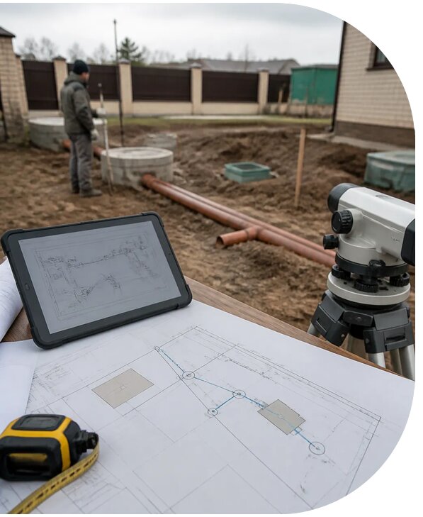 Проектирование наружной канализации домов и объектов в Боре